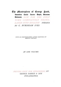 Indiana — George Sand cover
