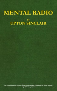 Mental Radio — Upton Sinclair cover