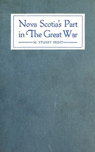 Nova Scotia's Part in the Great War — Anonymous cover