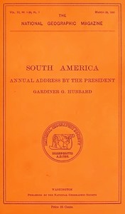 The National Geographic Magazine, Vol. III. (Complete), 1891 — Various cover