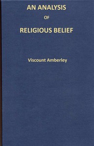 An analysis of religious belief cover