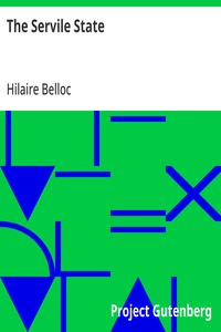 The Servile State — Hilaire Belloc cover