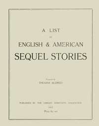 A List of English & American Sequel Stories — Anonymous cover