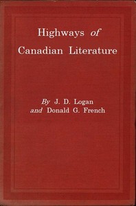Highways of Canadian Literature — J. D. (John Daniel) Logan cover