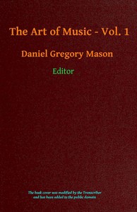 The art of music. Vol. 01 (of 14) : $b The pre-Classic periods — Anonymous cover