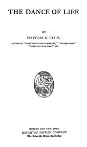 The Dance of Life — Havelock Ellis cover