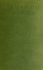The New Poetry: An Anthology — Anonymous cover