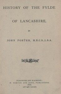 History of the Fylde of Lancashire cover