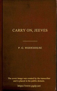 Carry On, Jeeves — P. G. (Pelham Grenville) Wodehouse cover