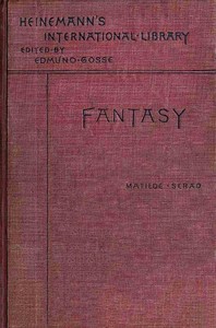 Fantasy: A Novel — Matilde Serao cover
