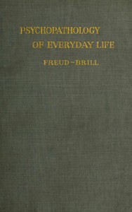 Psychopathology of Everyday Life — Sigmund Freud cover