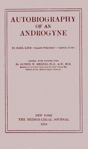 Autobiography of an Androgyne — Ralph Werther cover