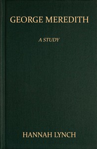 George Meredith: A Study — Hannah Lynch cover