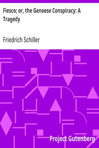 Fiesco; or, the Genoese Conspiracy: A Tragedy — Friedrich Schiller cover