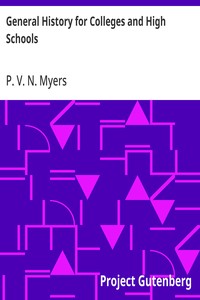 General History for Colleges and High Schools cover