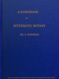 A handbook of systematic botany — Eugenius Warming cover