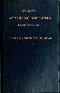 Science and the modern world — Alfred North Whitehead cover