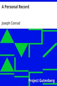 A Personal Record — Joseph Conrad cover