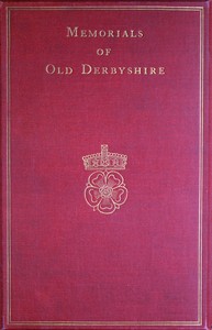 Memorials of old Derbyshire — Anonymous cover