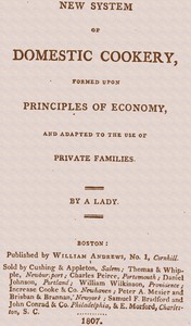 New system of domestic cookery, formed upon principles of economy, and adapted to the use of private families — Maria Eliza Ketelby Rundell cover