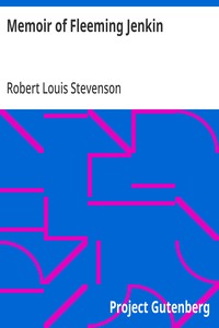 Memoir of Fleeming Jenkin — Robert Louis Stevenson cover