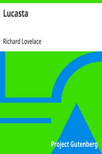 Lucasta — Richard Lovelace cover