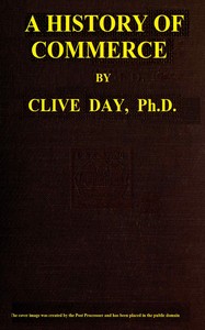 A history of commerce — Clive Day cover