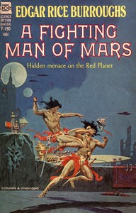 A fighting man of Mars — Edgar Rice Burroughs cover