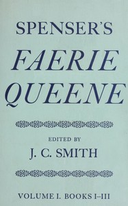 Spenser's Faerie Queene, Vol. 1 (of 2) : $b Books I-III — Edmund Spenser cover
