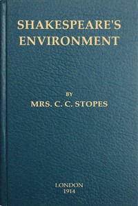 Shakespeare's environment cover