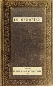 In memoriam — Alfred Tennyson, Baron Tennyson cover