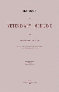 Text book of veterinary medicine, Volume 1 (of 5) — James Law cover