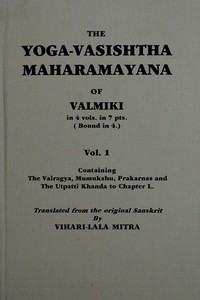 The Yoga-Vasishtha Maharamayana of Valmiki, Vol. 1 (of 4) — Valmiki cover