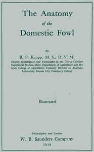The anatomy of the domestic fowl — B. F. (Benjamin Franklyn) Kaupp cover