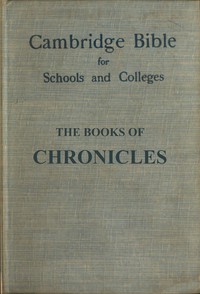 The books of Chronicles : $b With maps, notes and introduction — W. A. L. (William Alexander Leslie) Elmslie cover
