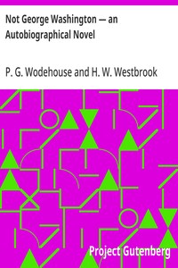 Not George Washington — an Autobiographical Novel — P. G. (Pelham Grenville) Wodehouse cover