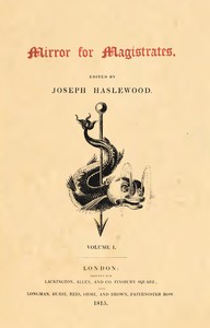 Mirror for Magistrates, Volume 1 cover