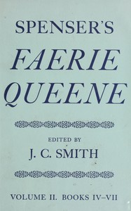 Spenser's Faerie Queene, Vol. 2 (of 2) : $b Books IV-VII — Edmund Spenser cover