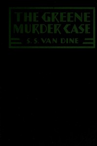 The Greene murder case cover