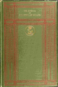 The journal of Elizabeth Lady Holland (1791-1811) Volume 2 (of 2) — Elizabeth Vassall Fox, Lady Holland cover