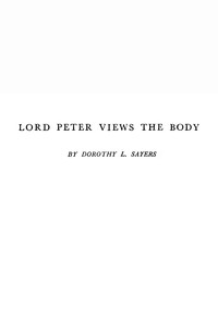 Lord Peter views the body cover