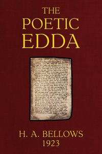 The poetic Edda : $b Translated from the Icelandic with an introduction and notes — Anonymous cover