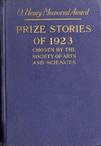 O. Henry memorial award prize stories of 1923 — Anonymous cover