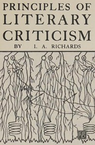 Principles of literary criticism — I. A. (Ivor Armstrong) Richards cover