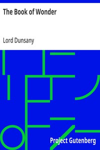 The Book of Wonder — Lord Dunsany cover
