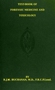 Text-book of forensic medicine and toxicology — R. J. M. (Robert James McLean) Buchanan cover