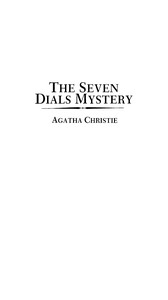 The Seven Dials mystery — Agatha Christie cover