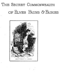 The secret commonwealth of elves, fauns & fairies — Robert Kirk cover