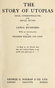 The story of utopias — Lewis Mumford cover