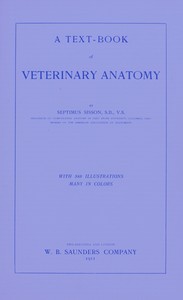 A text-book of veterinary anatomy cover
